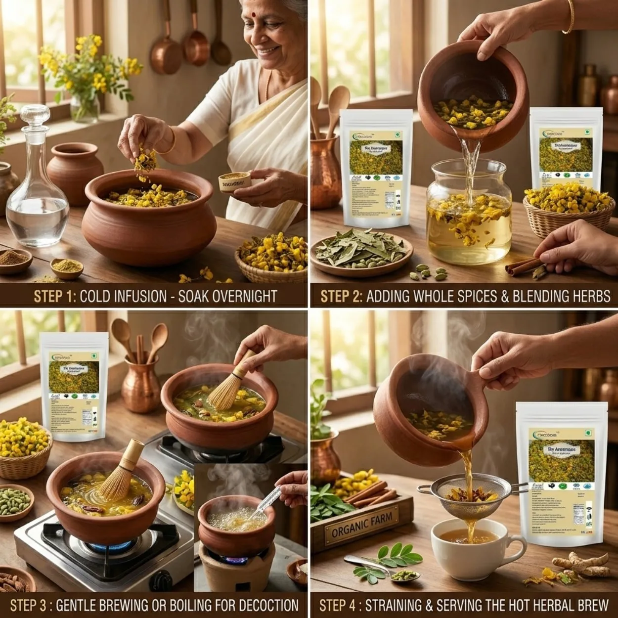 Neotea Dry Avarampoo Flower , Dried Senna Auriculata Flowers, Natural Herbal Ingredient, Traditional Herbal Tea & Beverage Preparation