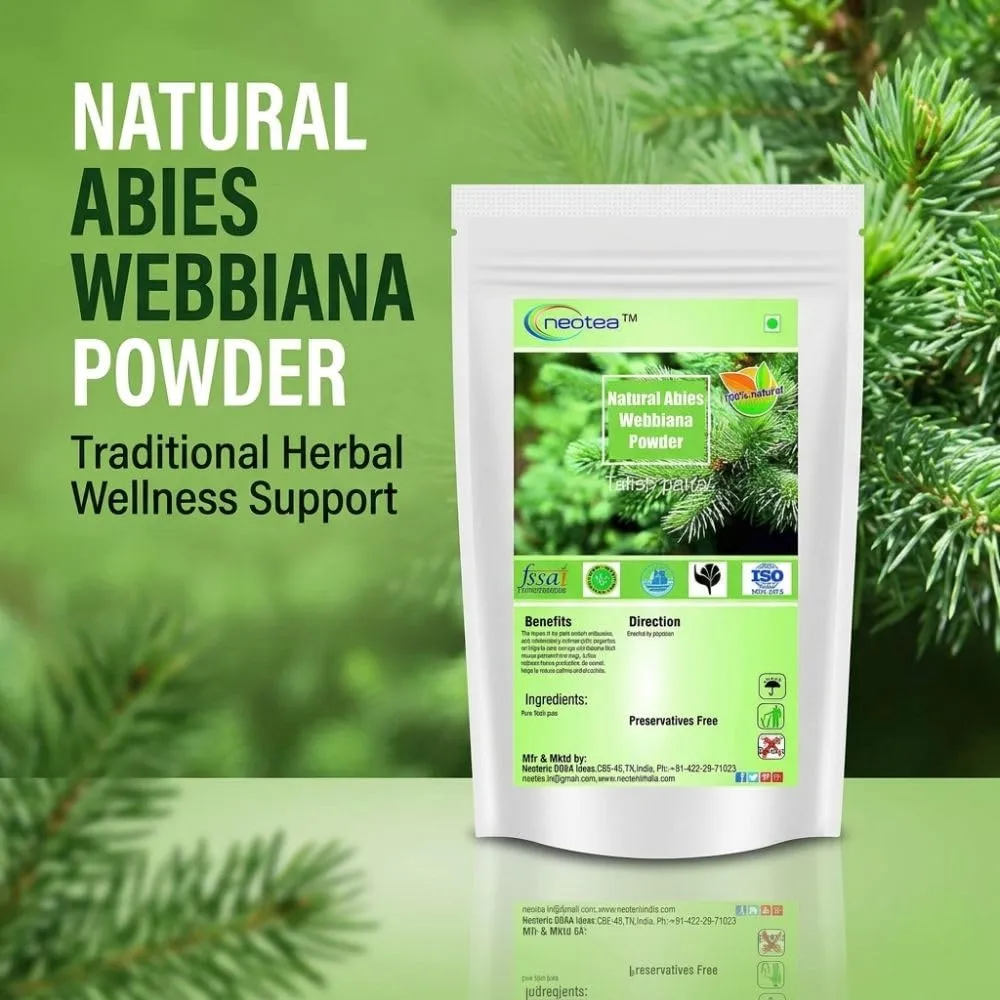 Talispatra Churna | Taleespatra Powder | Indian Silver Fir | Abies Webbiana | Thalisapathiri Powder | Talisa Patra | Talis Pattar | Ayurvedic Herbal Remedy | Natural & Pure | 100% Organic