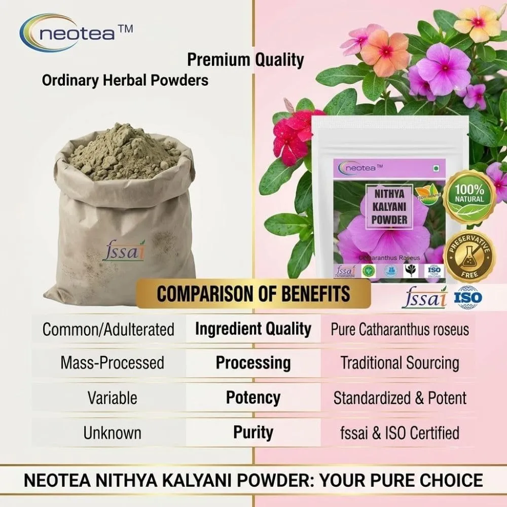 Nithya Kalyani Powder | Traditional Herbal Powder | Finely Ground Plant-Based Ingredient
