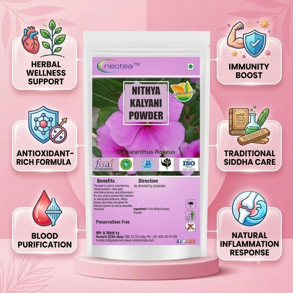 Nithya Kalyani Powder | Traditional Herbal Powder | Finely Ground Plant-Based Ingredient