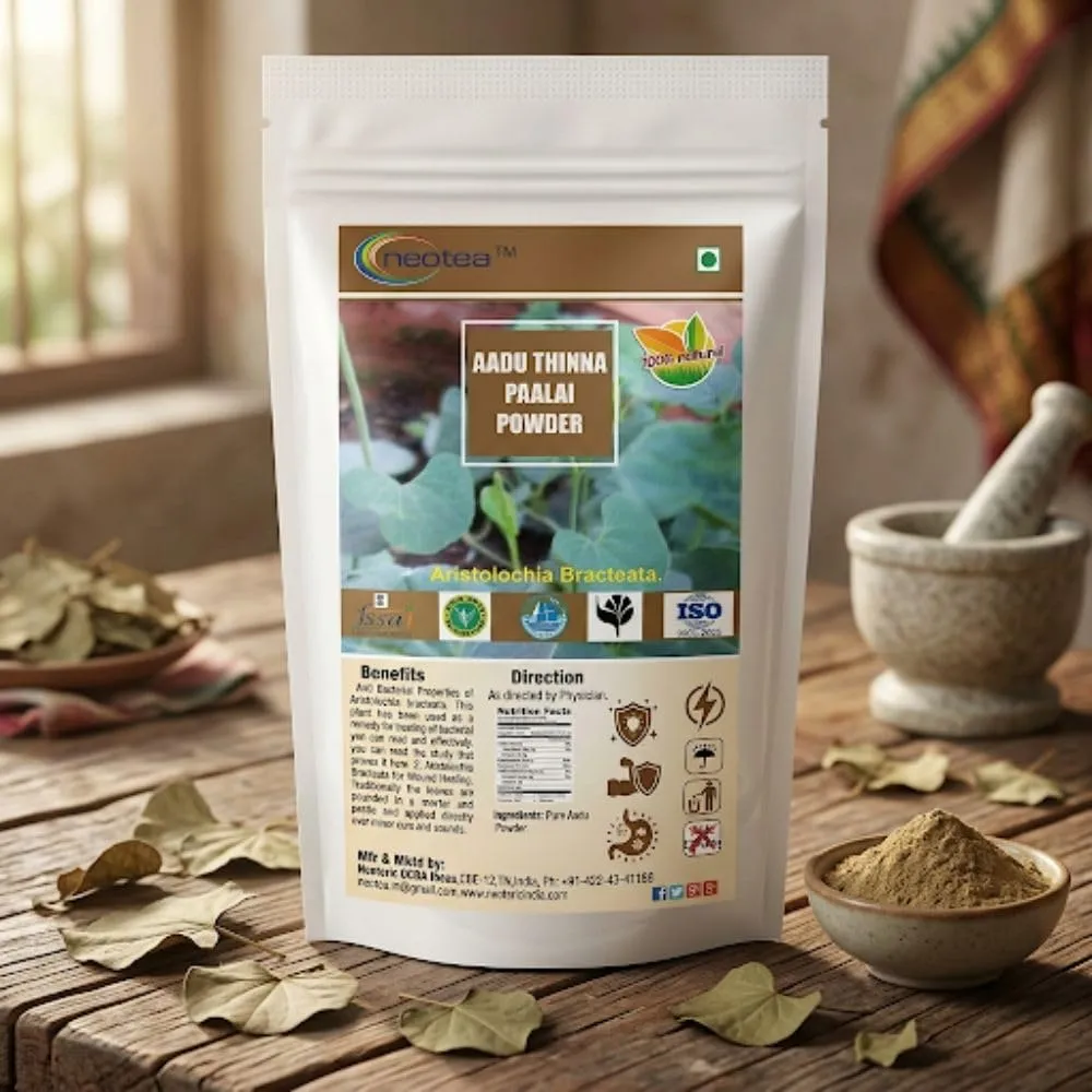 Aadu Thinna Paalai Powder | Iswar Theendaapaalai | Aristolochia Bracteolata | Indian Birthwort | Natural Remedy for Bacterial Skin Infections | Herbal Skin Support