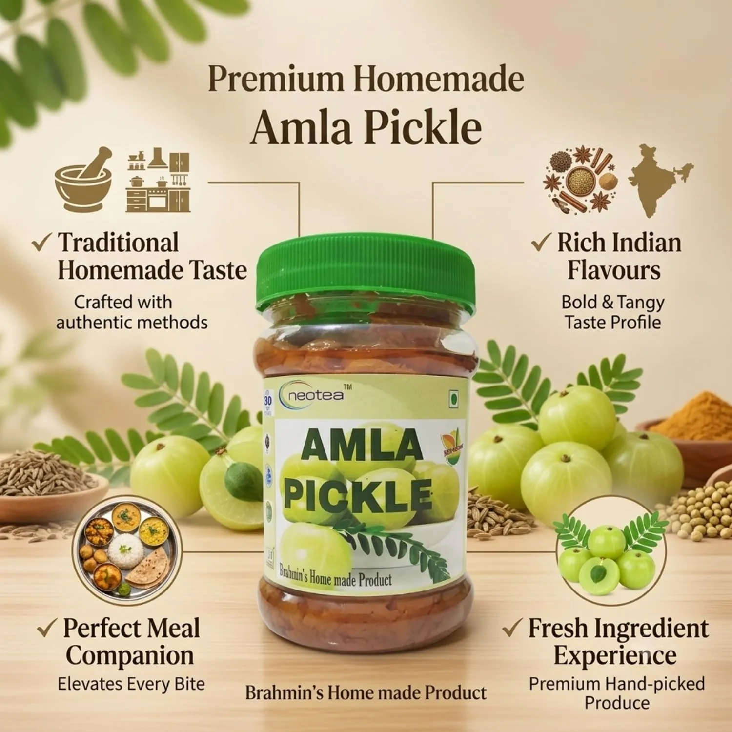 Homemade Amla Pickle | Indian Gooseberry Pickle | Traditional Amla Pickle | Tangy and Spicy Pickle
