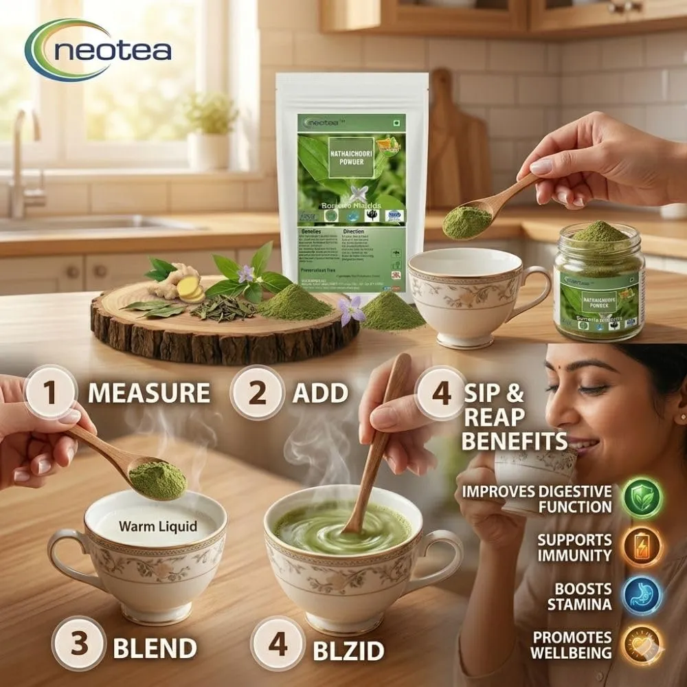 Nathaichoori Powder | Borreria Articularis Herbal Powder | Traditional Herb | Natural Plant Powder