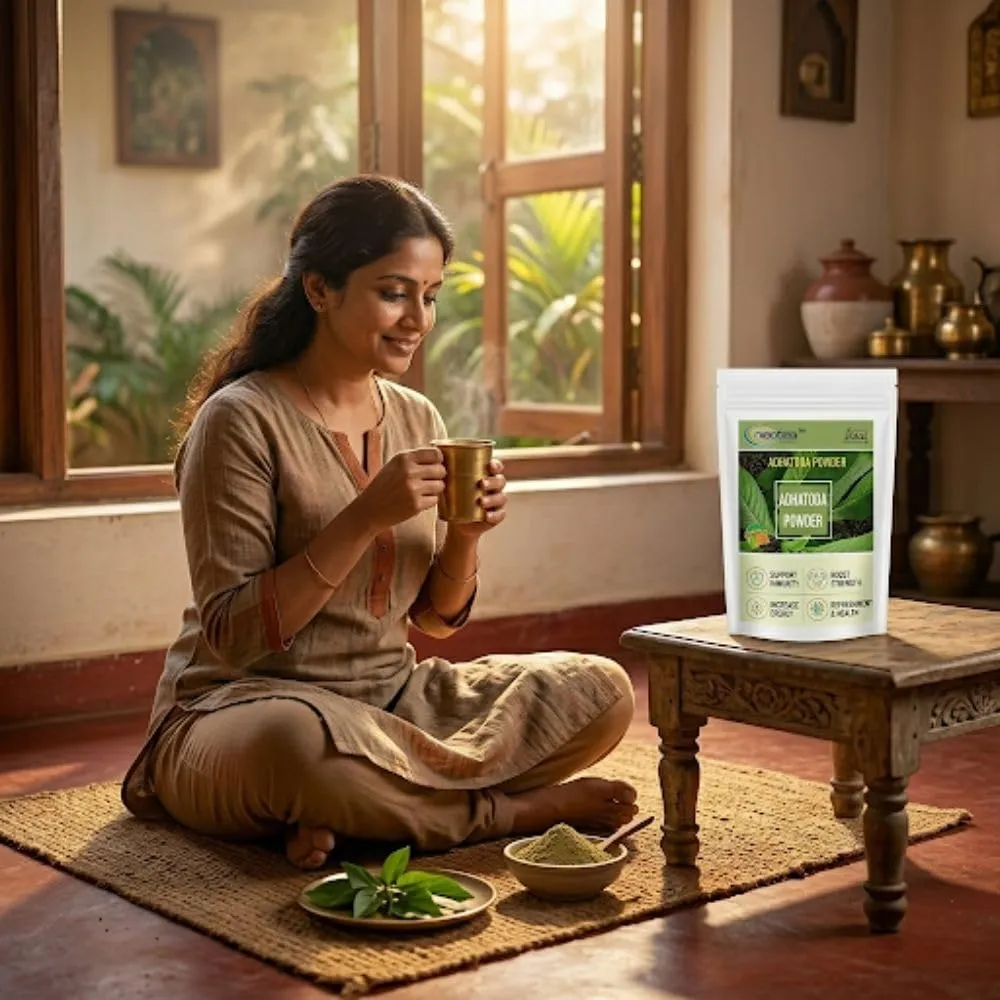 Adathoda Powder | Vasica Adathodai Leaves | Adusa Vasaka Malabar Nut | Justicia Adhatoda Herbal Supplement | Natural & Pure Leaf Powder