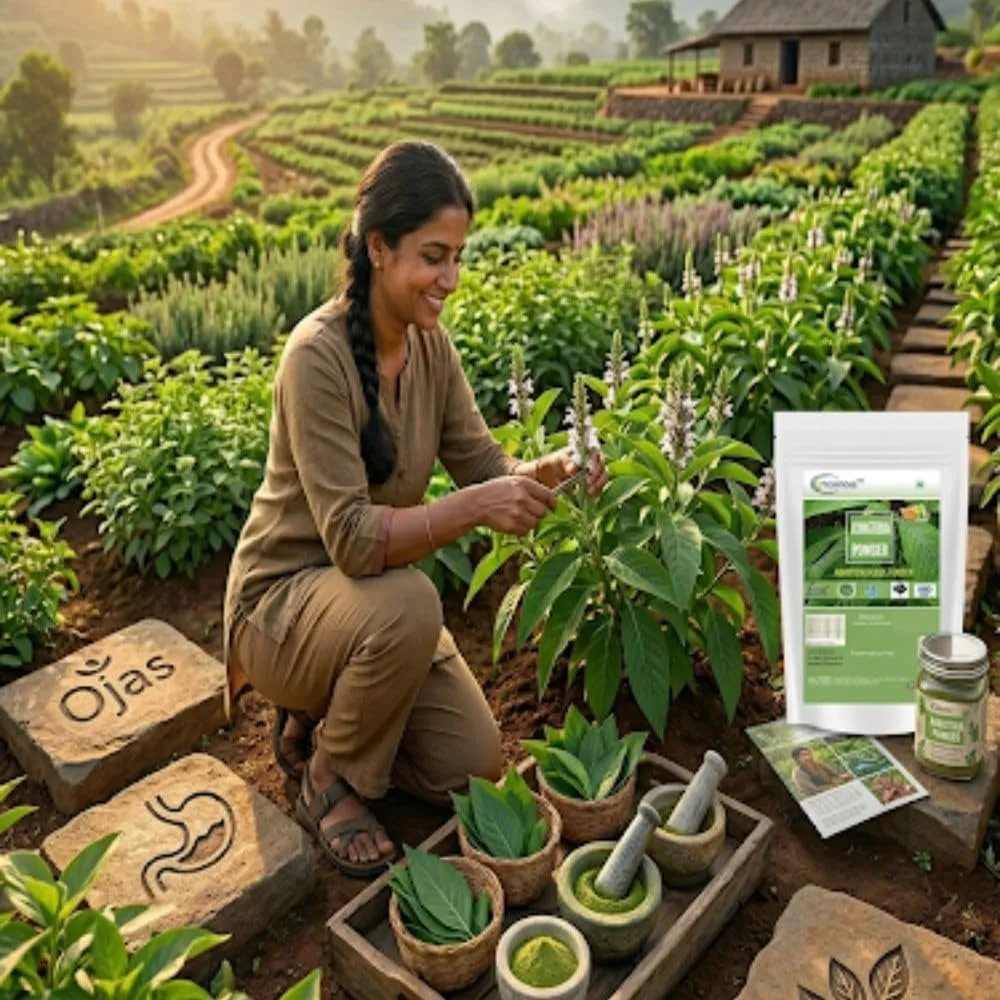 Adathoda Powder | Vasica Adathodai Leaves | Adusa Vasaka Malabar Nut | Justicia Adhatoda Herbal Supplement | Natural & Pure Leaf Powder