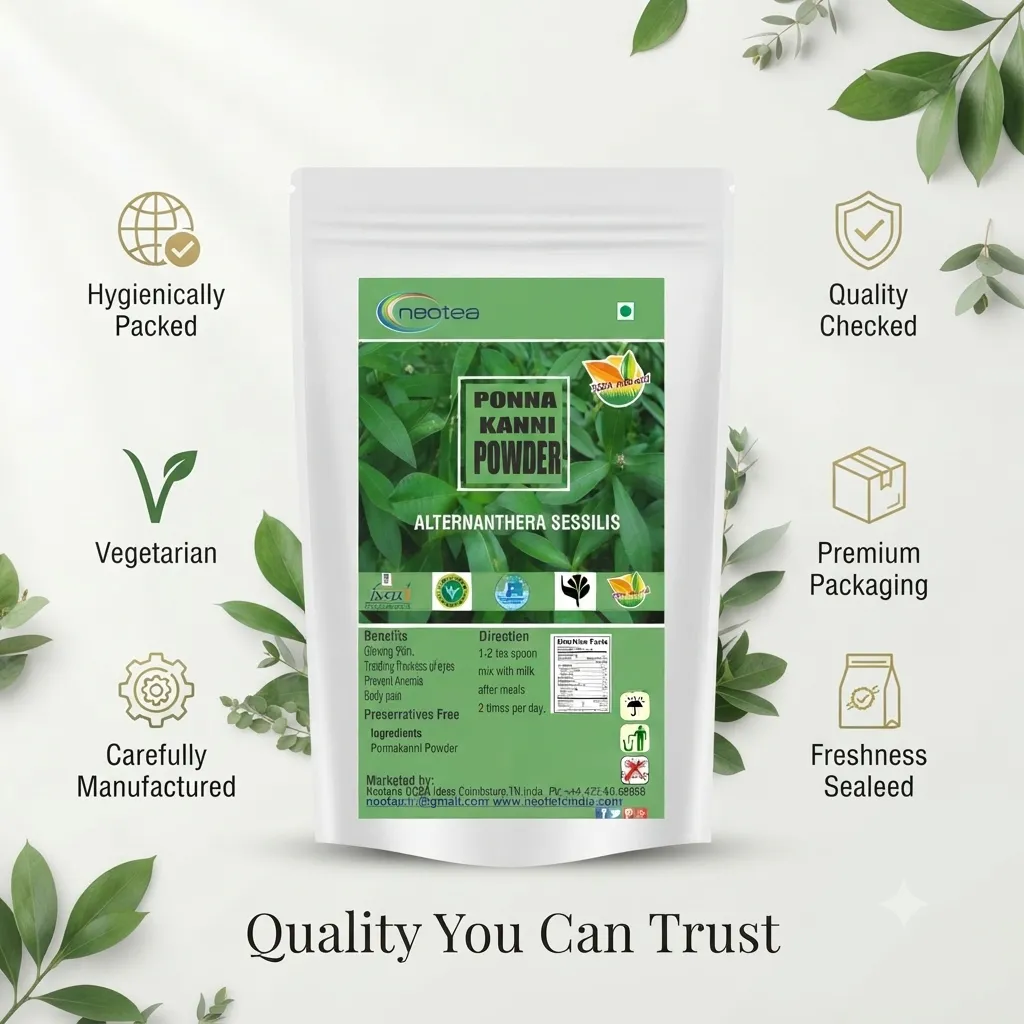 Ponnanganni Powder | Alternanthera Sessilis Powder | Ponnaganti Matsyaakshi Gudari Sag | Dwarf Copper Leaf | Ponnankanni Keerai Saag | Joyweed for Skin, Hair, Digestion & Immunity | Gudrisag Honagonne Sag | Pure & Natural