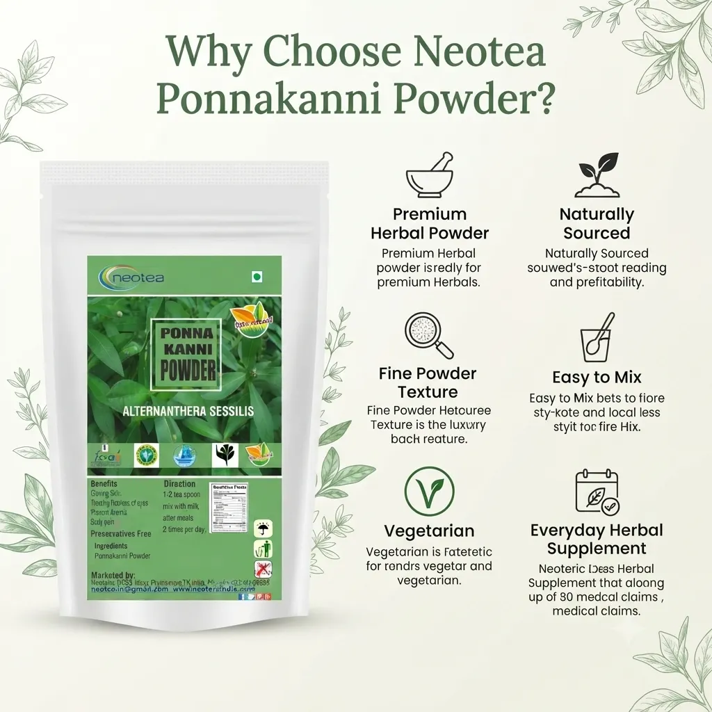 Ponnanganni Powder | Alternanthera Sessilis Powder | Ponnaganti Matsyaakshi Gudari Sag | Dwarf Copper Leaf | Ponnankanni Keerai Saag | Joyweed for Skin, Hair, Digestion & Immunity | Gudrisag Honagonne Sag | Pure & Natural