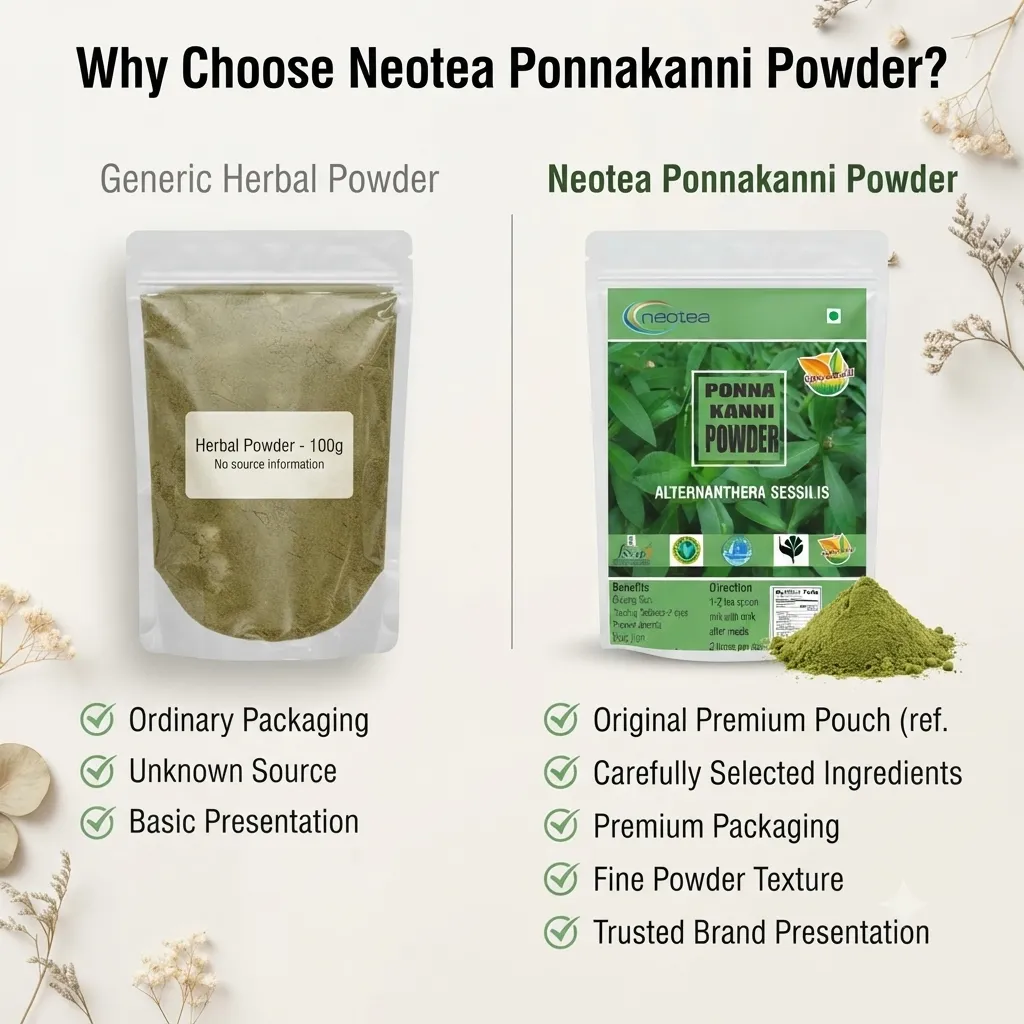 Ponnanganni Powder | Alternanthera Sessilis Powder | Ponnaganti Matsyaakshi Gudari Sag | Dwarf Copper Leaf | Ponnankanni Keerai Saag | Joyweed for Skin, Hair, Digestion & Immunity | Gudrisag Honagonne Sag | Pure & Natural