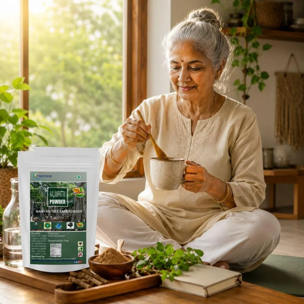 Allampattai Powder | Banyan Tree Bark Powder | Ficus Benghalensis | Aalam Pattai | Traditional Ayurvedic Herbal Powder | 100% Natural & Pure