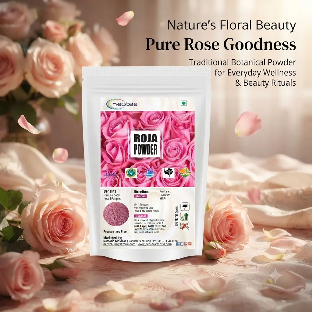 Rose Petal Powder | 100% Pure & Natural | Antioxidant Support for Skin Health | Rosa Indica & Centifolia | Face Mask, Tanning, Glowing Skin | Hair & Facial Care | Enriched with Vitamin A | DIY Baby Bath & Juice Drink | Organic