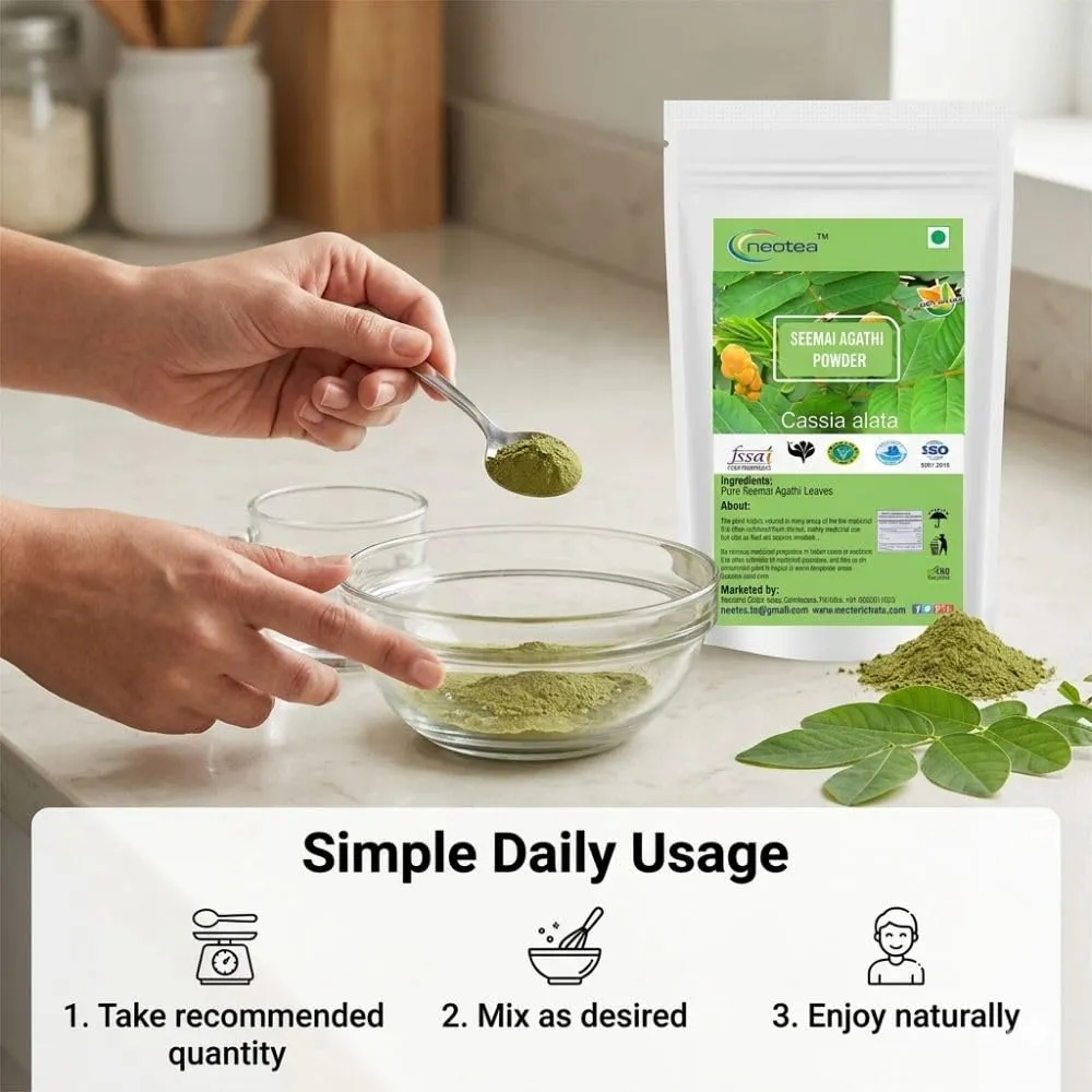 Seemai Agathi Powder Agathi Keerai Powder | Hummingbird Sesbania | Alata Cassia | Alata Leaves Powder | Agasti | Agastya | Bak Phul Leaves Powder | Dirghaphalaka Powder