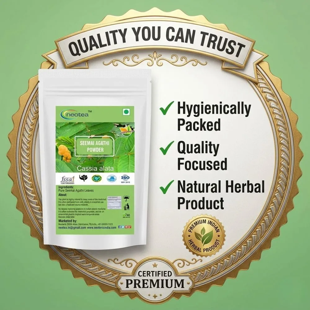 Seemai Agathi Powder Agathi Keerai Powder | Hummingbird Sesbania | Alata Cassia | Alata Leaves Powder | Agasti | Agastya | Bak Phul Leaves Powder | Dirghaphalaka Powder