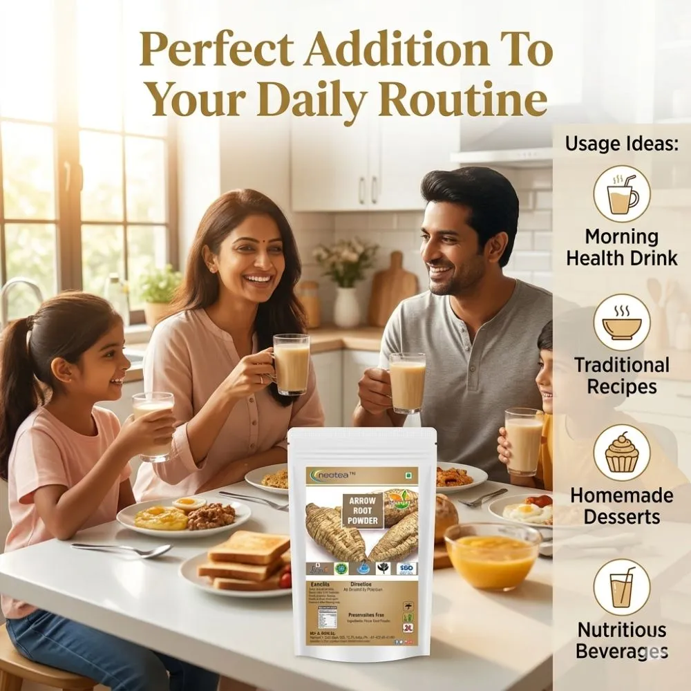 Arrow Root Powder | Koova Podi | Arrowroot Flour | Natural Starch Powder for Cooking, Baking & Traditional Recipes | Fine Texture | 100% Pure