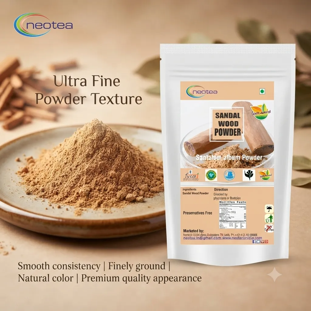Organic Sandalwood Face Pack Powder | Natural Chandan for Glowing Skin & Tan Removal | Lightens Dark Spots & Pigmentation | Prevents Acne | Controls Excess Oil | Herbal Care for All Skin Types | FSSAI Certified | 100% Pure & Effective | Santalum Album