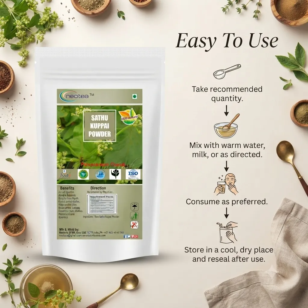 Sathakuppai Powder 100% Natural Dill Seed Powder | Finely Ground Sathakuppai for Traditional Cooking & Everyday Food Preparations | Aromatic Herbal Ingredient