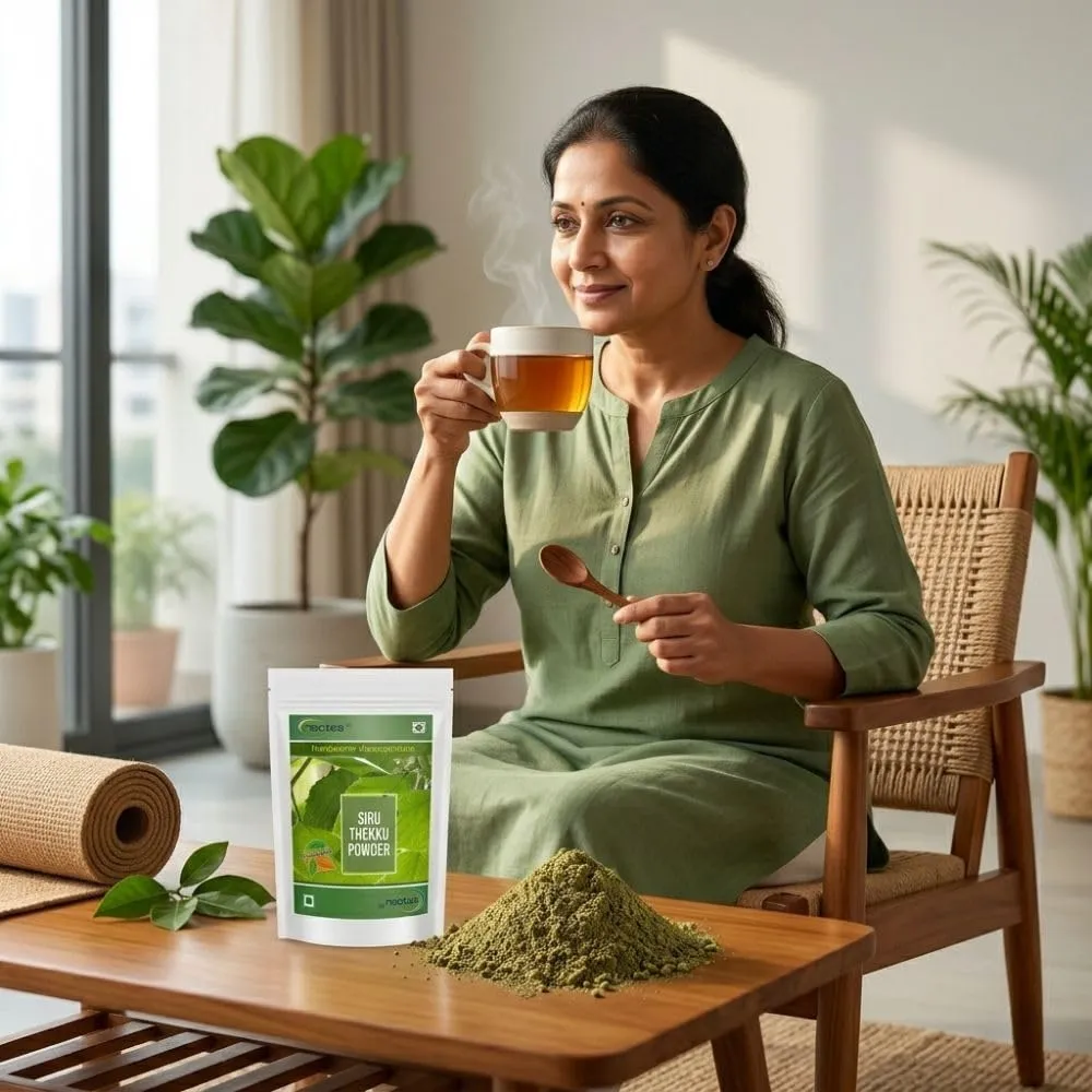 Siru Thekku Powder | Clerodendrum Serratum | Bharangi Herbal Powder | Gantubarangee | Canttubrarangee | Cheru Thekku | 100% Pure & Natural Ayurvedic Supplement | Organic & Chemical-Free