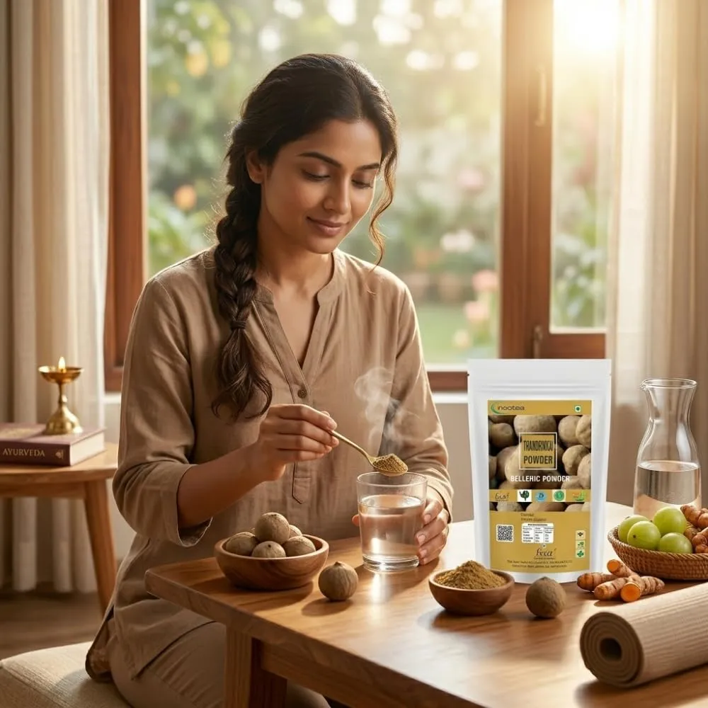 Thandrikkai Powder | Bahera Beleric | Terminalia Bellirica | Bibhitaki Baheda | Bellarica Tanikaya | Non-GMO | No Added Preservatives | Belerica Fruit | Vibhitak Myrobalan | Digestive, Respiratory & Skin Health | Hair Growth & Wellness