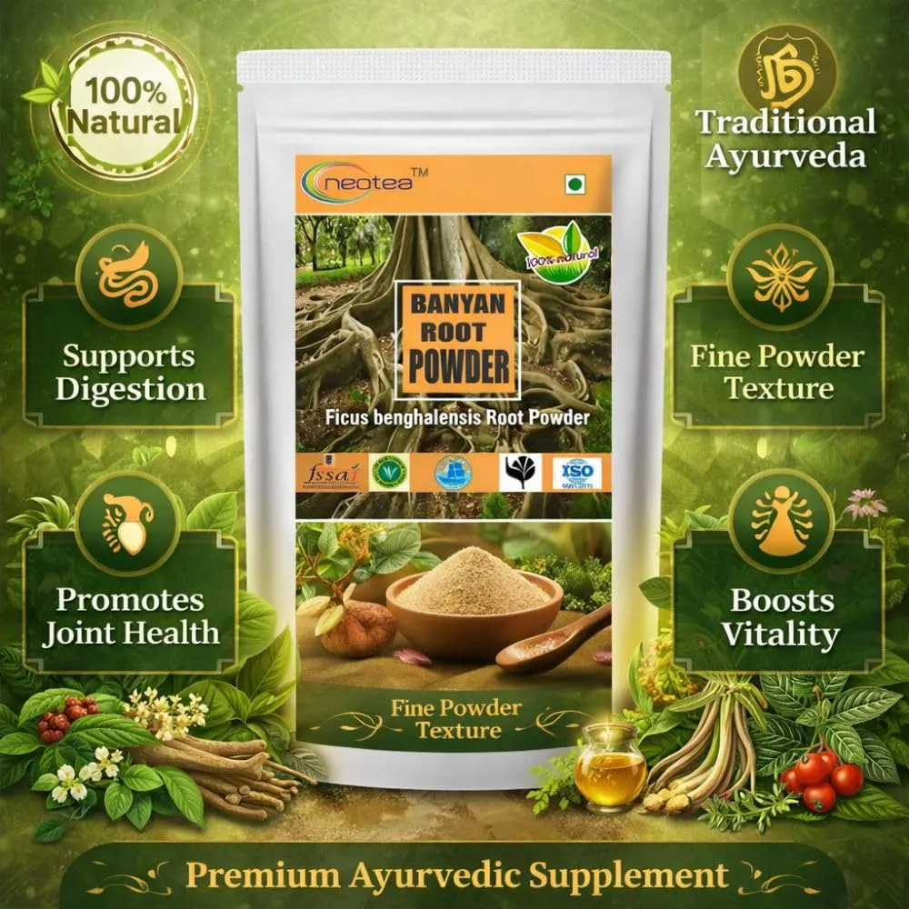 Banyan Root Powder | Natural Banyan Tree Root Herbal Powder | Traditional Ayurvedic Ingredient | Fine Ground Botanical Powder | 100% Natural Plant-Based Ingredient