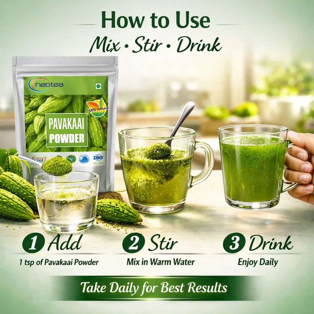Bitter Gourd Powder 100% Natural Karela Powder | Dried Bitter Melon Powder | Herbal Vegetable Powder for Daily Wellness | No Added Preservatives