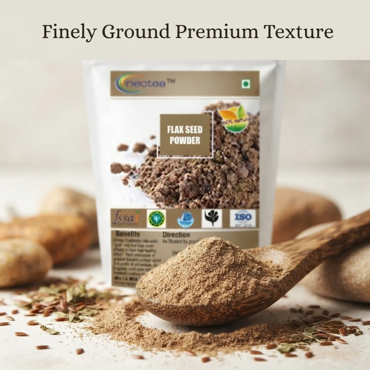 Flax Seed Powder | 100% Natural & Pure Alsi Powder | Ground Flax Seeds for Smoothies, Breakfast, Baking & Everyday Wellness | Plant-Based Superfood