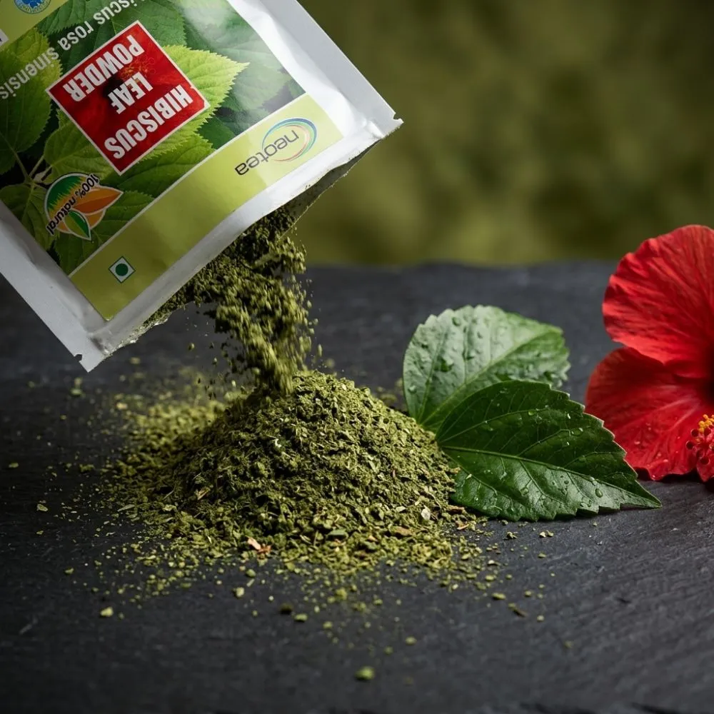 Hibiscus Leaf Powder | 100% Natural Dried Hibiscus Leaves Powder | Herbal Leaf Powder for Traditional Wellness & Personal Care | Pure Plant-Based Ingredient