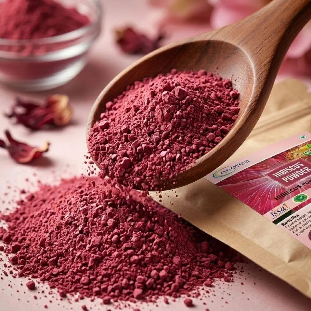 Hibiscus Flower Powder 100% Natural Dried Hibiscus Flowers | Herbal Floral Powder for Hair & Skin Care, DIY Face & Hair Packs, Natural Wellness & Beauty Care