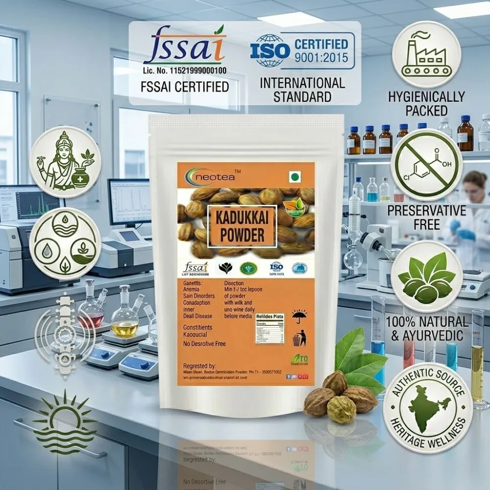 Kadukkai Powder | Haritaki Powder | Terminalia Chebula Fruit Powder | 100% Natural Herbal Powder | Traditional Ayurvedic Wellness Ingredient