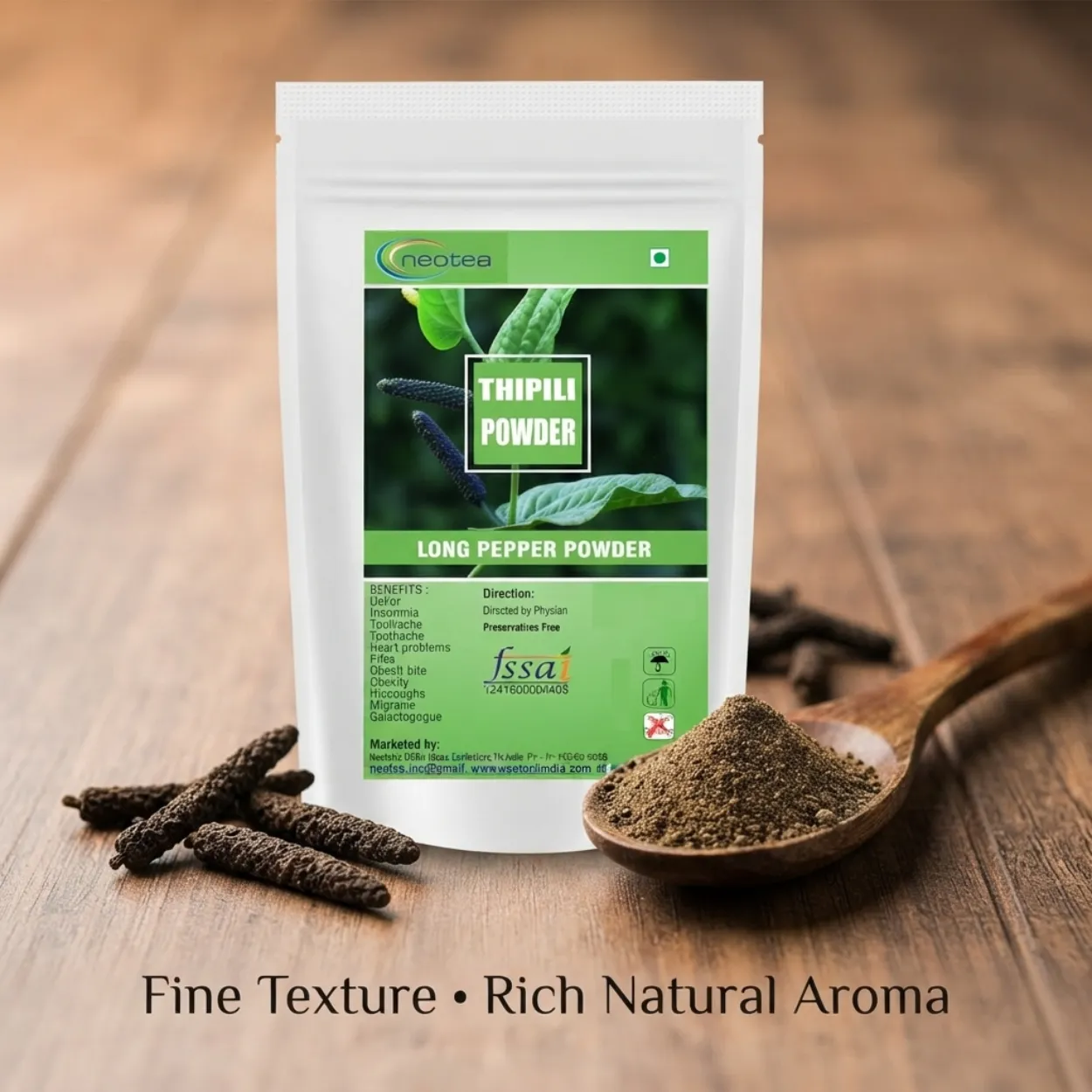 Long Pepper Powder | Pippali Powder | Indian Long Pepper Spice | Natural Herbal Powder for Traditional Recipes & Wellness | Premium Quality | 100% Natural