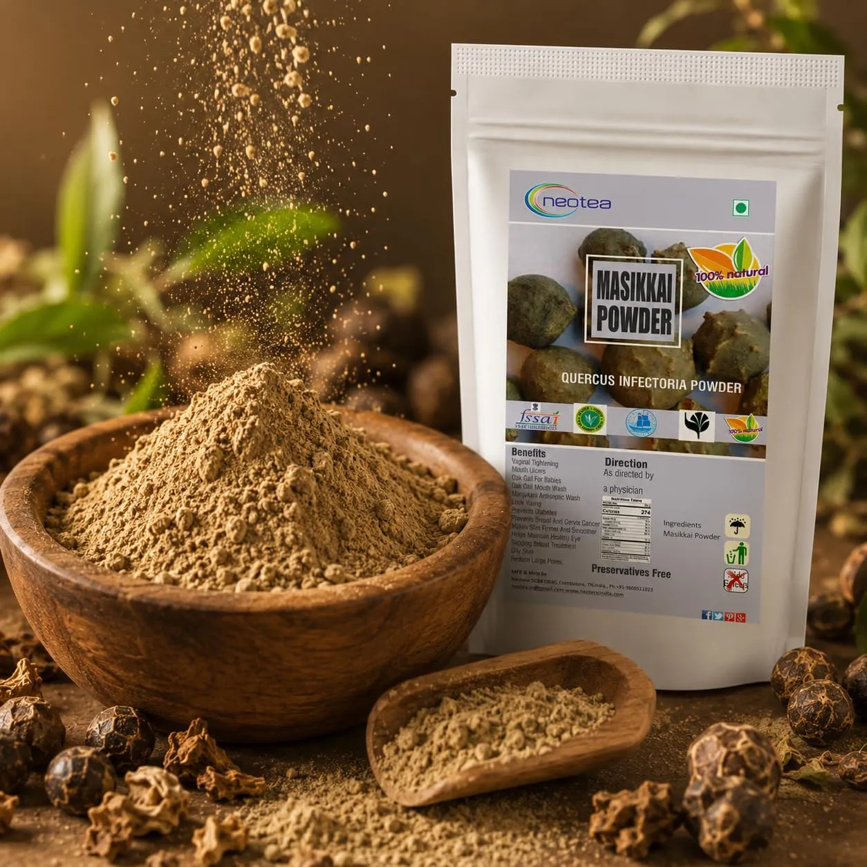 Masikkai Powder | Natural Masikkai Herbal Powder | Traditional Ayurvedic Ingredient | Pure Fine Powder for Traditional Wellness & Personal Care | 100% Natural