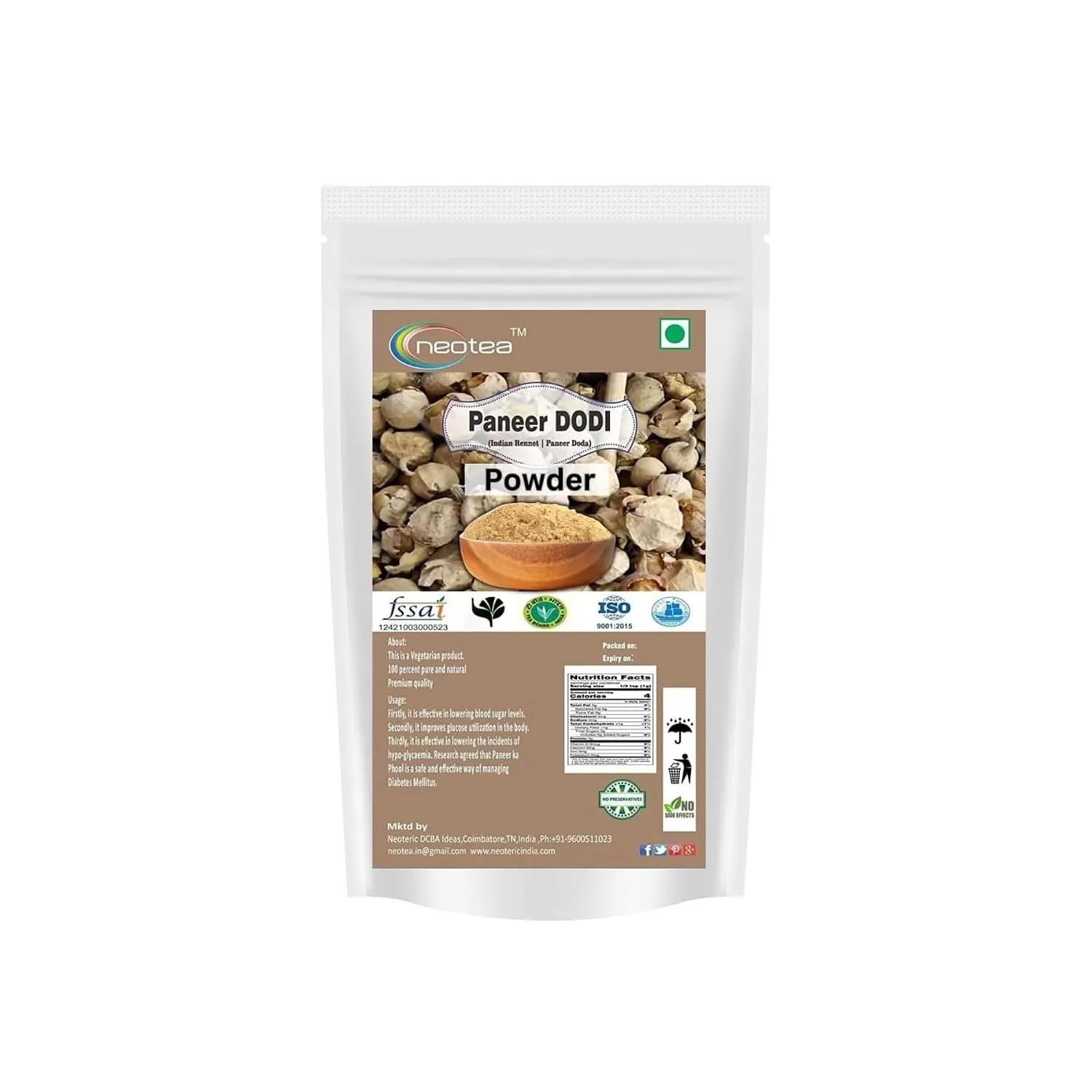 Panner Poo Powder | 100% Natural Dried Panner Poo Flower Powder | Finely Ground Herbal Powder for Traditional Everyday Use | Carefully Processed & Hygienically Packed