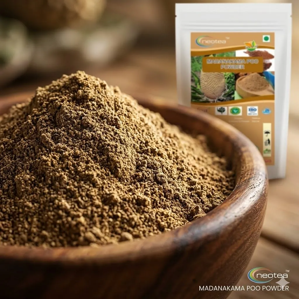 Madhanakama Poo Powder | 100% Natural Dried Flower Powder | Finely Ground Herbal Flower Powder | Traditional Indian Botanical Ingredient | Carefully Processed & Packed