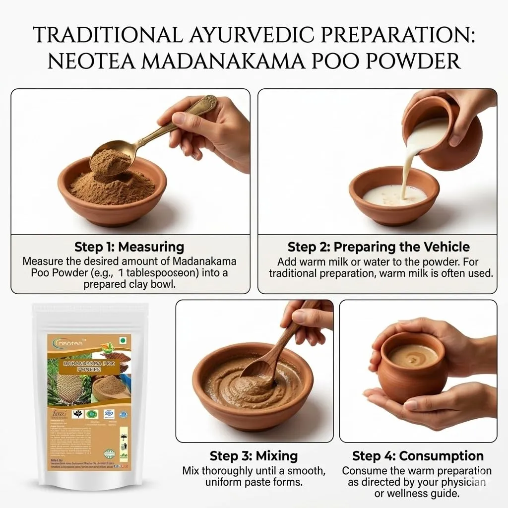 Madhanakama Poo Powder | 100% Natural Dried Flower Powder | Finely Ground Herbal Flower Powder | Traditional Indian Botanical Ingredient | Carefully Processed & Packed
