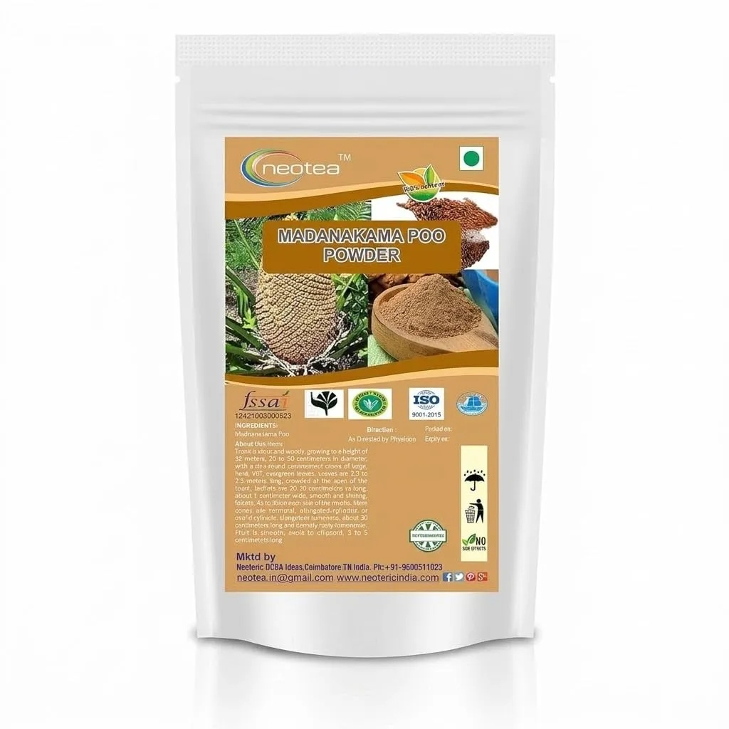 Madhanakama Poo Powder | 100% Natural Dried Flower Powder | Finely Ground Herbal Flower Powder | Traditional Indian Botanical Ingredient | Carefully Processed & Packed