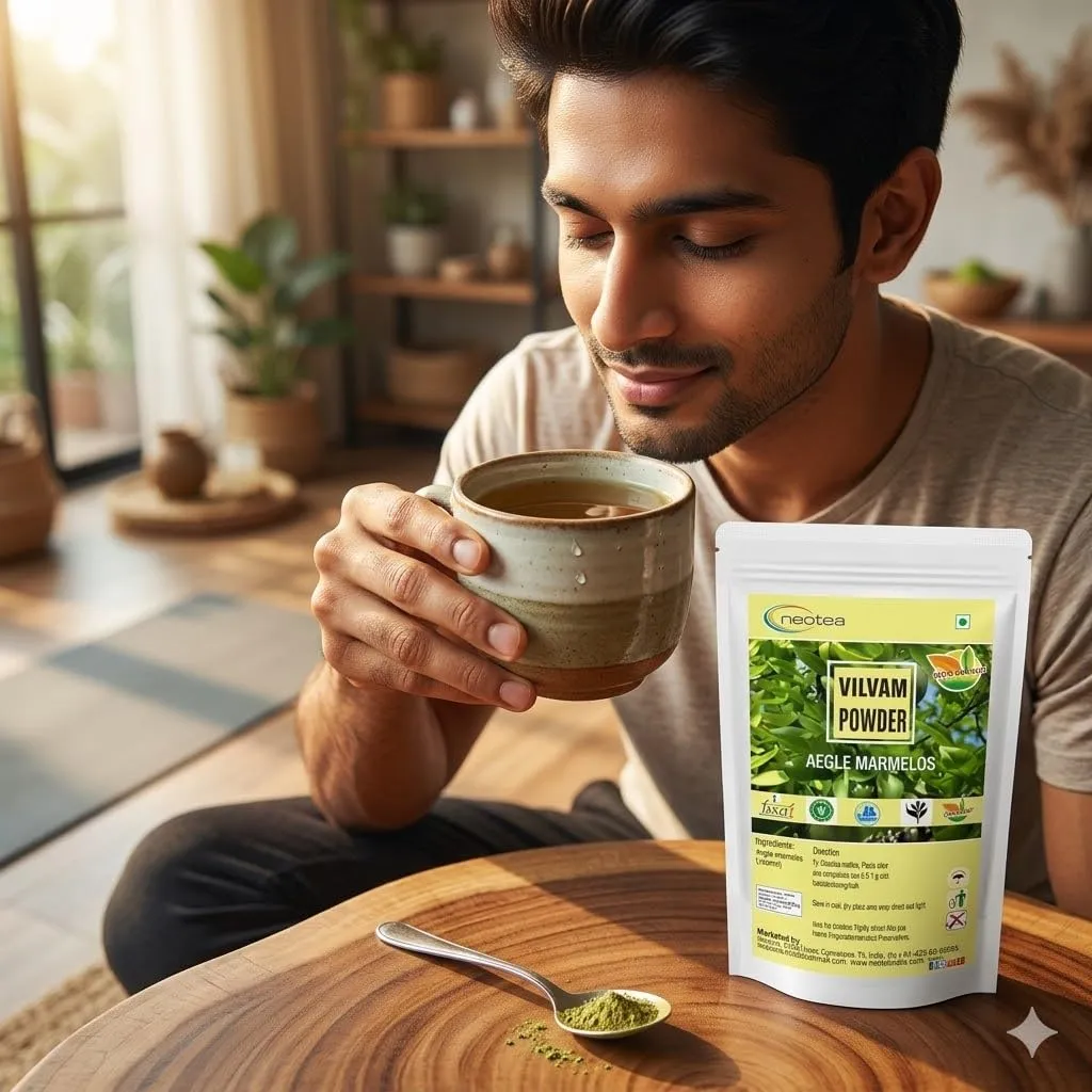 Vilvam Leaf Powder | 100% Natural Vilvam / Bael Leaf Powder | Finely Ground Dried Vilva Leaves | Traditional Herbal Ingredient for Daily Wellness & Personal Care | Premium Quality