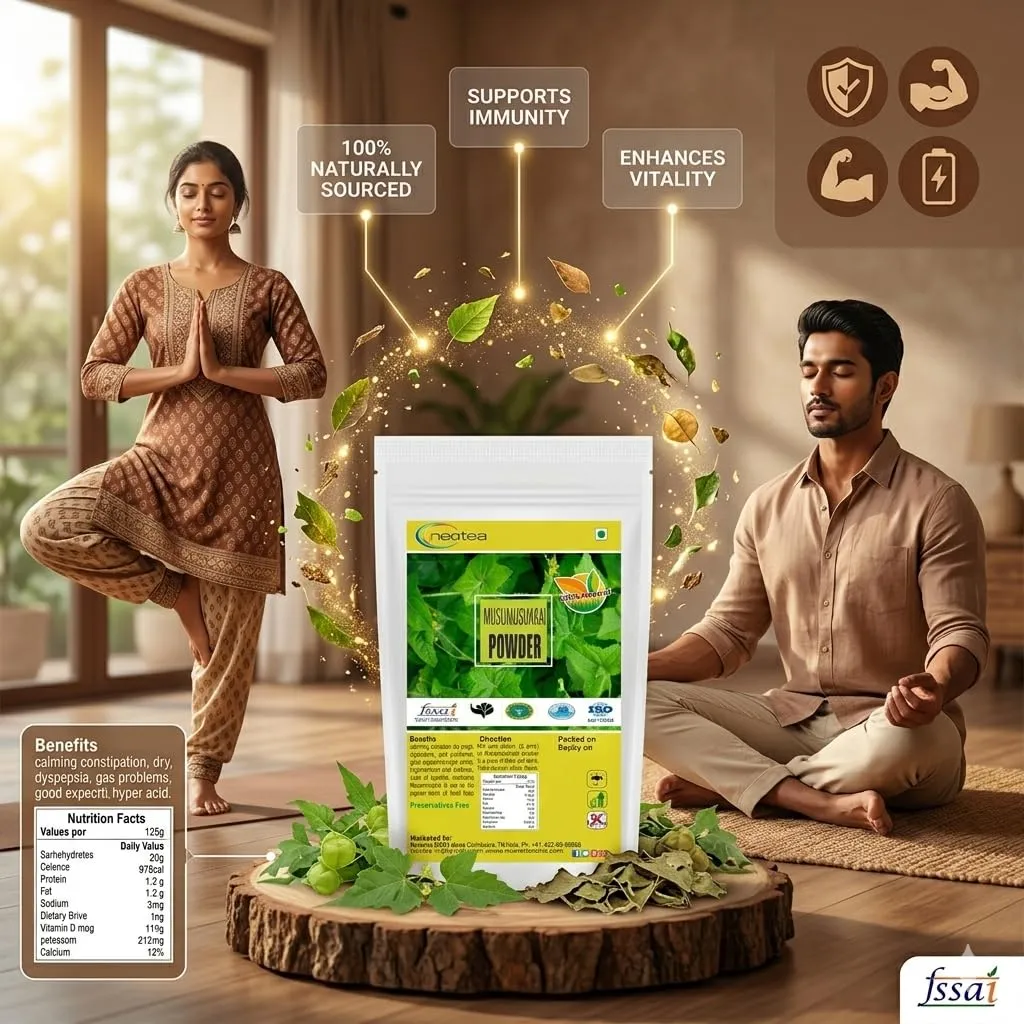 Musumusukkai Powder | Traditional Herbal Powder | Natural Musumusukkai Leaf Powder | 100% Pure & Natural | For Daily Wellness & Traditional Lifestyle