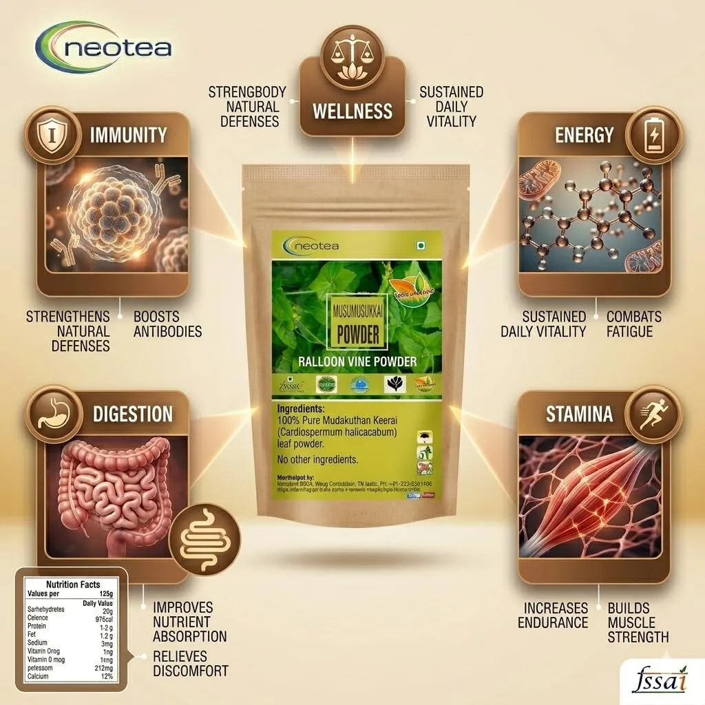 Musumusukkai Powder | Traditional Herbal Powder | Natural Musumusukkai Leaf Powder | 100% Pure & Natural | For Daily Wellness & Traditional Lifestyle