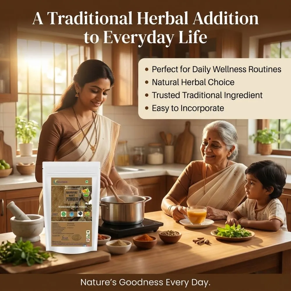 Nannari Root Powder 100% Natural Indian Sarsaparilla Powder | Nannari Churna | Herbal Wellness Powder | Traditionally Used for Refreshing Drinks