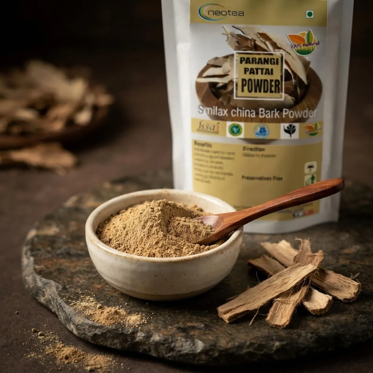 Parangipattai Powder | Traditional Herbal Powder | Finely Ground Natural Parangipattai | Carefully Processed & Hygienically Packed | Premium Quality Herbal Ingredient for Traditional Use