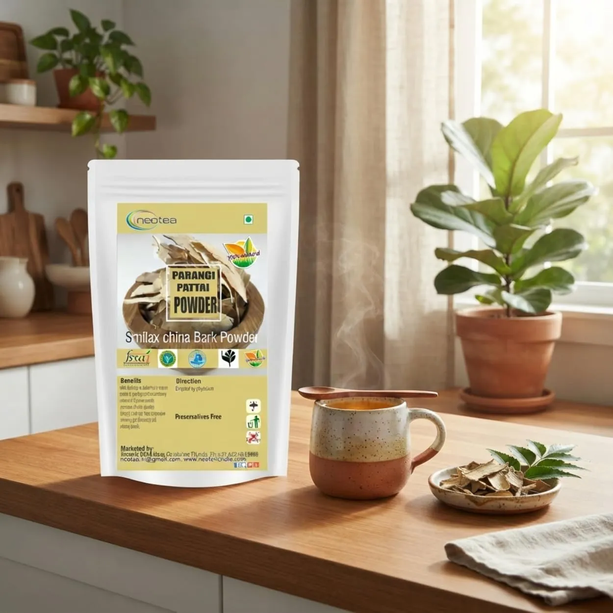 Parangipattai Powder | Traditional Herbal Powder | Finely Ground Natural Parangipattai | Carefully Processed & Hygienically Packed | Premium Quality Herbal Ingredient for Traditional Use