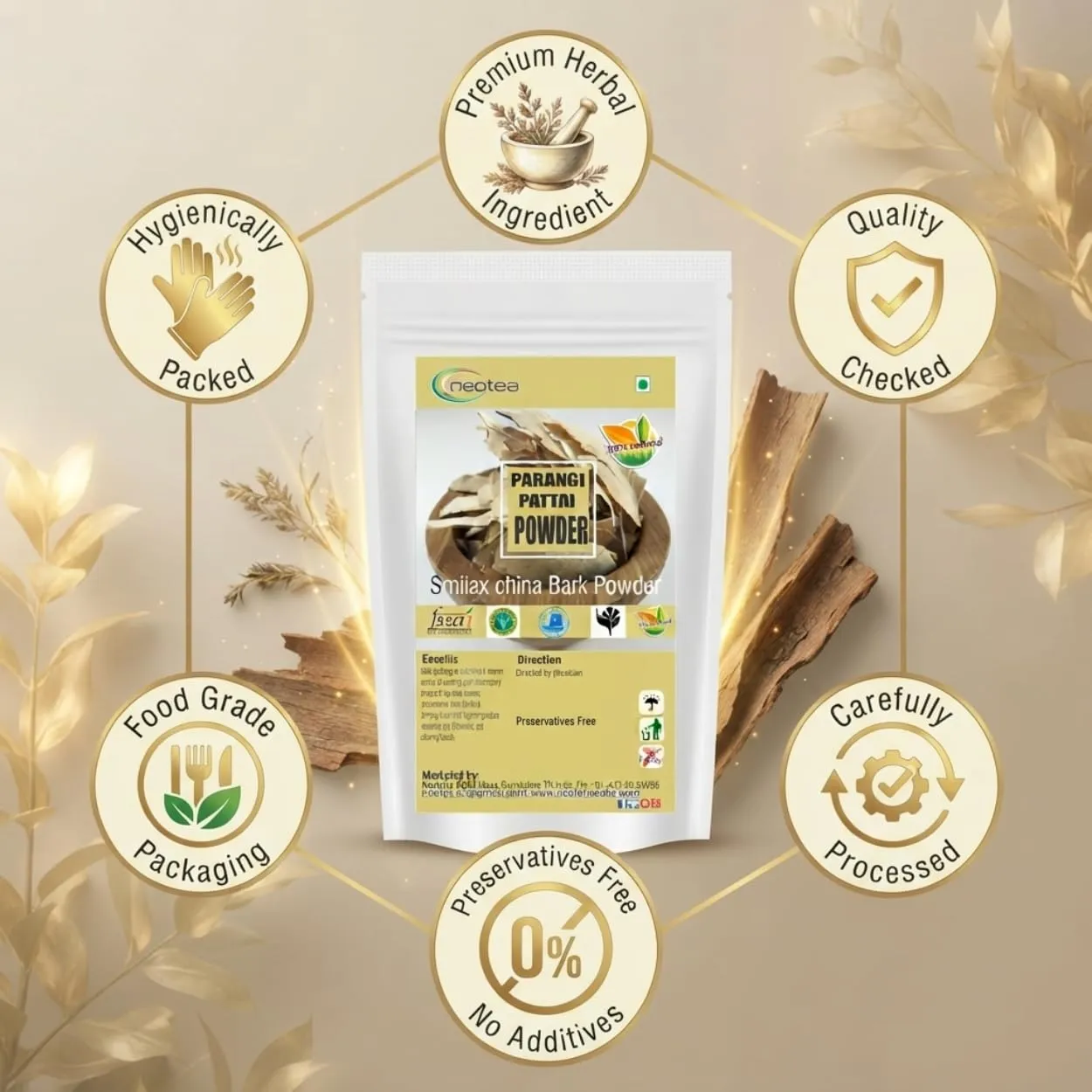 Parangipattai Powder | Traditional Herbal Powder | Finely Ground Natural Parangipattai | Carefully Processed & Hygienically Packed | Premium Quality Herbal Ingredient for Traditional Use
