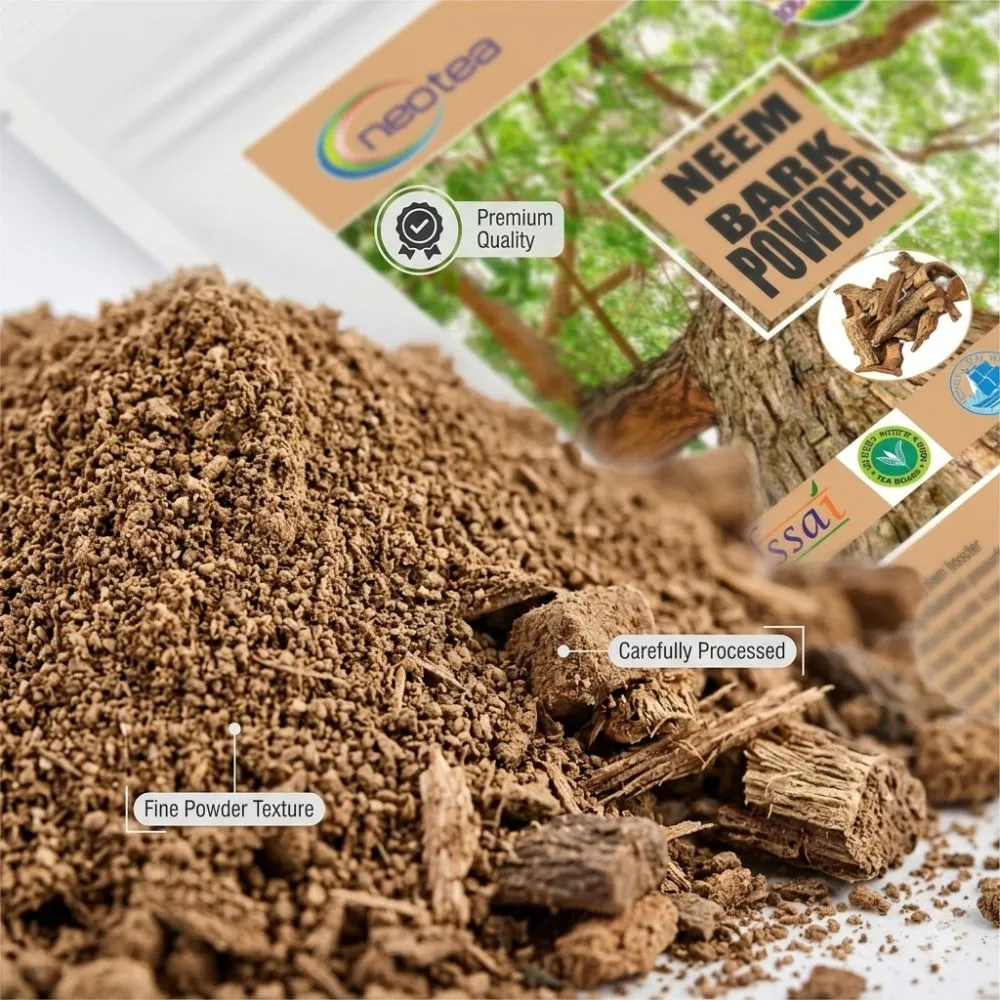 Neem Bark Powder 100% Natural Neem Tree Bark Herbal Powder | Traditionally Used Ayurvedic Ingredient | Supports Natural Wellness & Daily Herbal Lifestyle