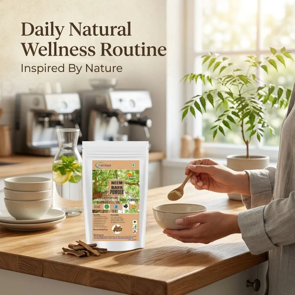 Neem Bark Powder 100% Natural Neem Tree Bark Herbal Powder | Traditionally Used Ayurvedic Ingredient | Supports Natural Wellness & Daily Herbal Lifestyle