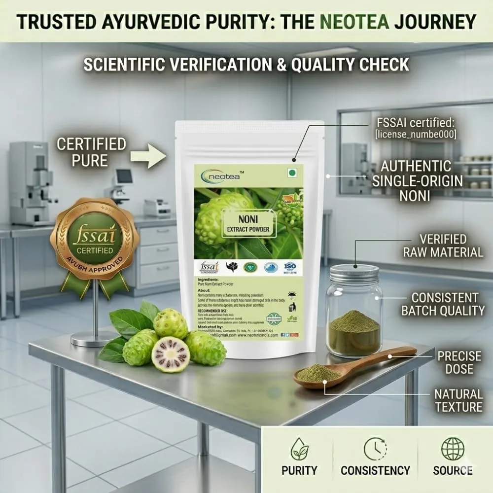 Noni Powder | Morinda Citrifolia Fruit Powder | Organic Beach Mulberry | Indian Great Mulberry | Whole Dried Non-GMO Noni | Natural Herbal Supplement | 100% Pure