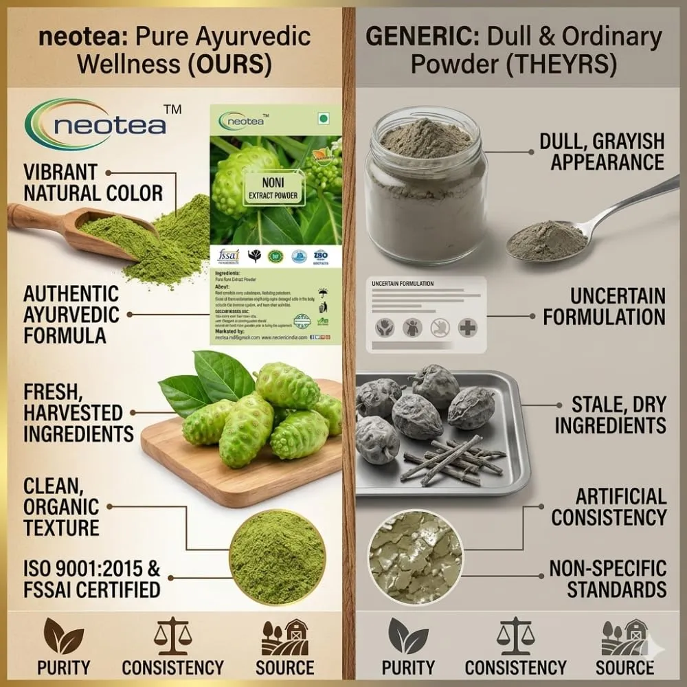 Noni Powder | Morinda Citrifolia Fruit Powder | Organic Beach Mulberry | Indian Great Mulberry | Whole Dried Non-GMO Noni | Natural Herbal Supplement | 100% Pure