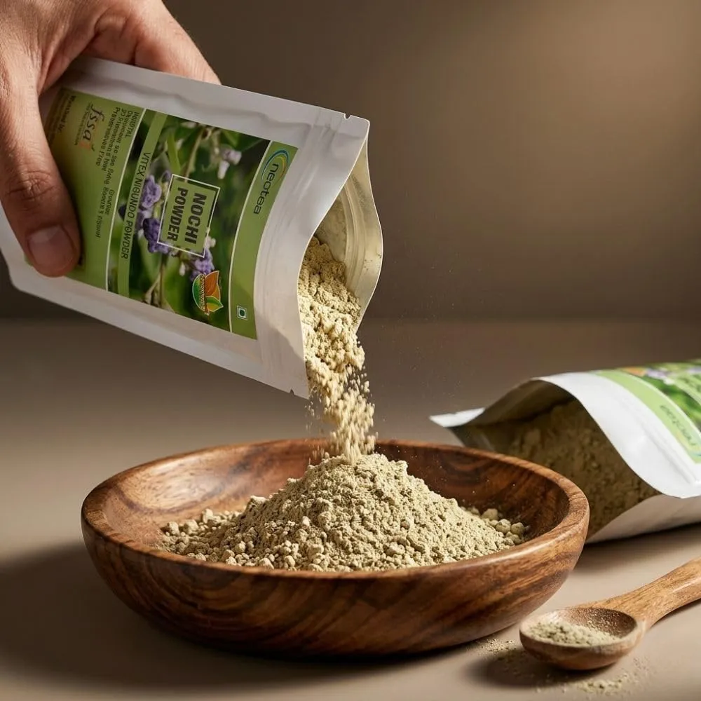 Nochi  Powder| Nirgundi Leaves Powder for Joint Pain Relief | Vitex Negundo, Chaste Tree, Nochi Leaves Churna | Natural Health Benefits for Inflammation & Mobility | Sambhalu, Nishinda, Sinduari