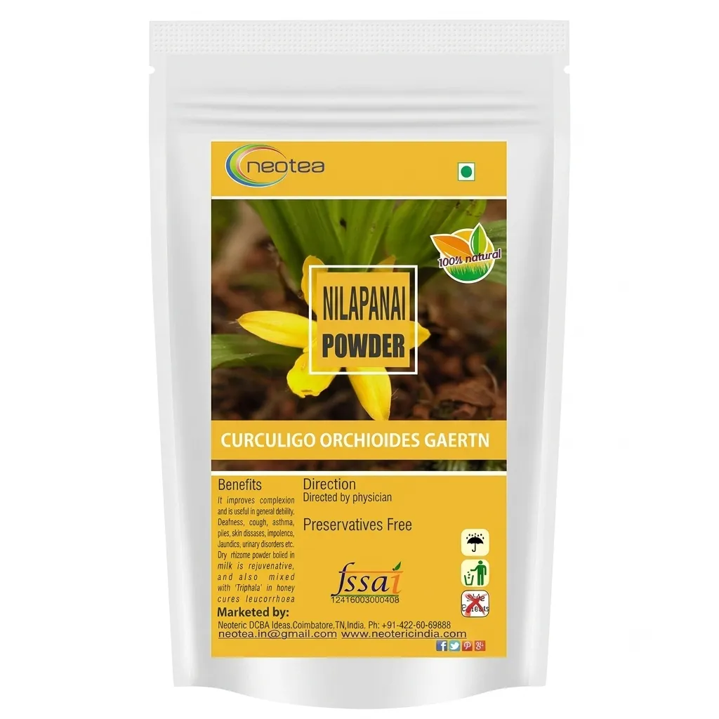 Nilapanai Kilangu Powder | Black Musli (Kali Musli) | Curculigo Orchioides | Nelpana | Nelamuli | Natural Nelatadi | Boosts Energy & Stamina | Improves Immunity | Supports Reproductive Health | Bone & Joint Support | Healthy Digestion