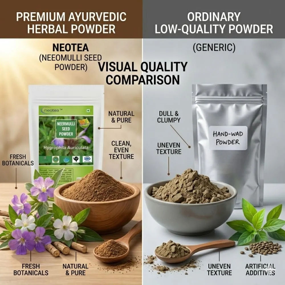 Neermulli Seed Powder | Premium Quality Dried Neermulli Seeds Powder | Herbal Powder for Traditional Use | 100% Natural & Pure | No Additives or Preservatives