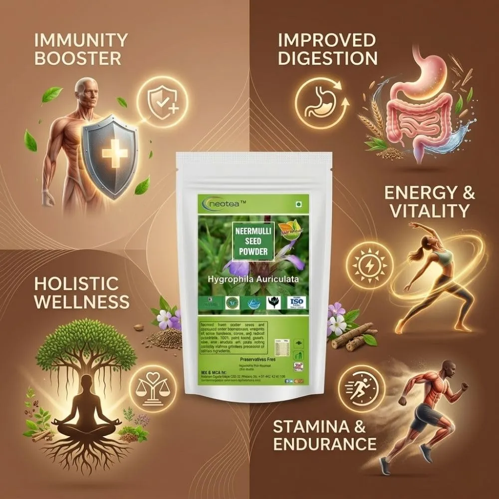 Neermulli Seed Powder | Premium Quality Dried Neermulli Seeds Powder | Herbal Powder for Traditional Use | 100% Natural & Pure | No Additives or Preservatives