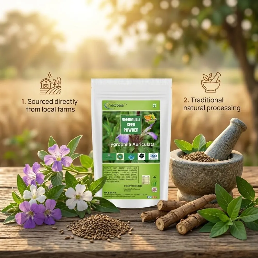 Neermulli Seed Powder | Premium Quality Dried Neermulli Seeds Powder | Herbal Powder for Traditional Use | 100% Natural & Pure | No Additives or Preservatives