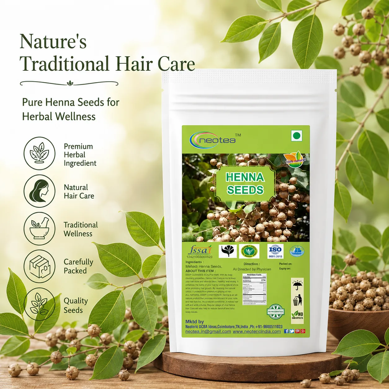 Henna Seeds Whole Natural Premium Quality | Carefully Cleaned & Packed Henna Seed | Traditional Herbal Ingredient for Everyday Use | Natural Seeds for Home Preparation
